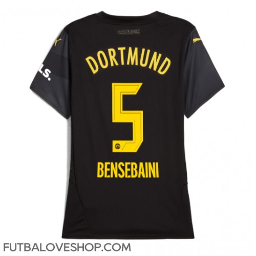 Dres Borussia Dortmund Ramy Bensebaini #5 Preč pre Ženy 2024-25 Krátky Rukáv